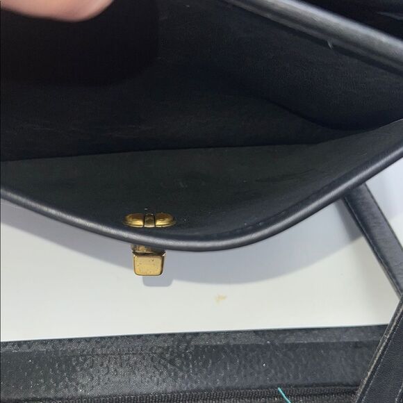 COACH 9870 Vintage Black Leather Crossbody Bag - Picture 5 of 12